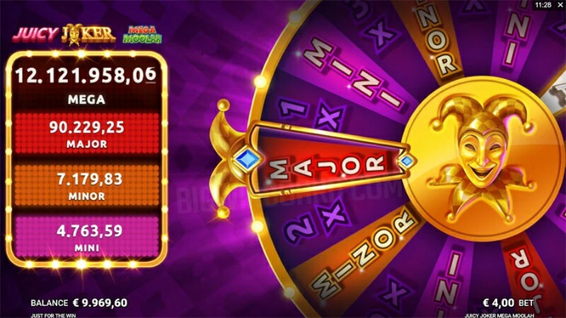 Juicy Joker Mega Moolah có mức thưởng hấp dẫn