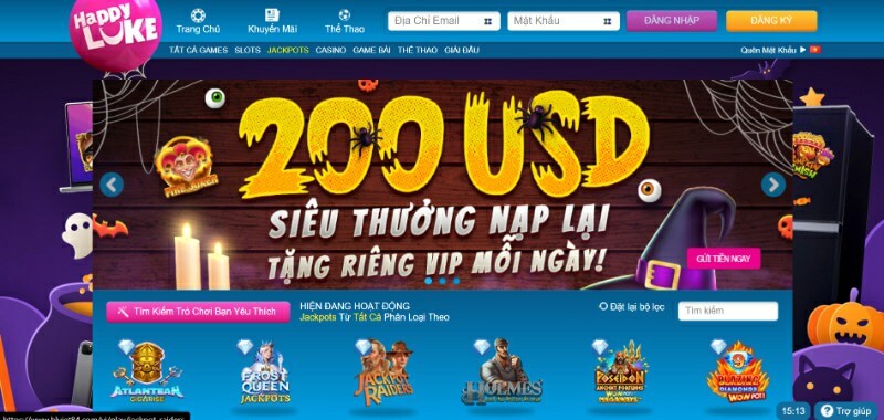 Vào HappyLuke và tạo tài khoản