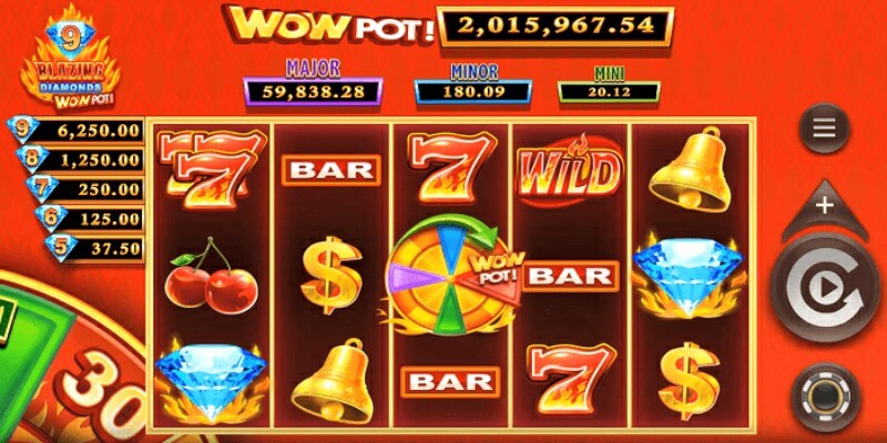 Những ưu điểm nổi bật của 9 Blazing Diamonds Wowpot