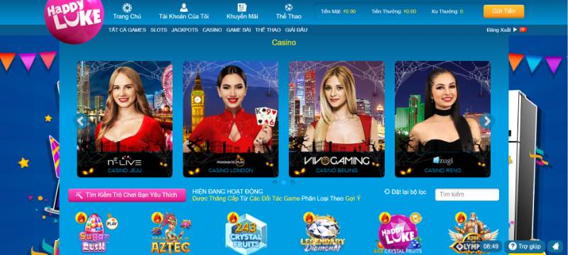 Cá cược tại sảnh casino Pragmatic Play