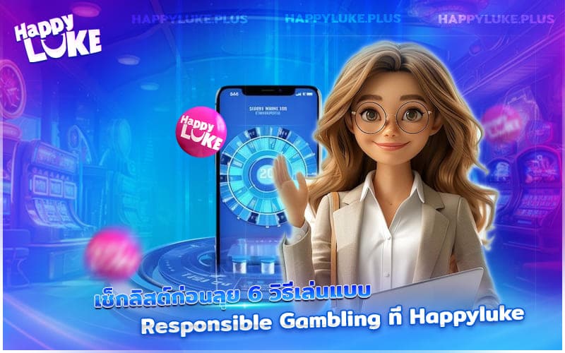 ก่อนจะเดิมพัน มาดู 6 วิธี Responsible Gambling ที่ Happyluke อยากให้รู้!