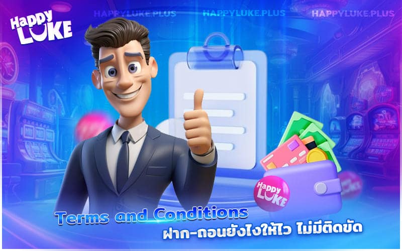 รู้ก่อน เล่นมันส์กว่า! เจาะลึกเงื่อนไขฝาก-ถอนจาก Terms and Conditions ที่คุณควรรู้