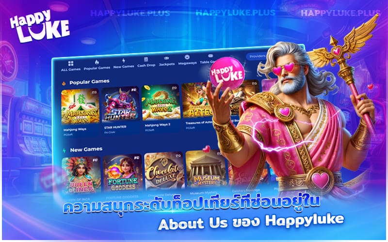 ความมันส์ขั้นสุดซ่อนอยู่ในหน้าเกี่ยวกับ Happyluke