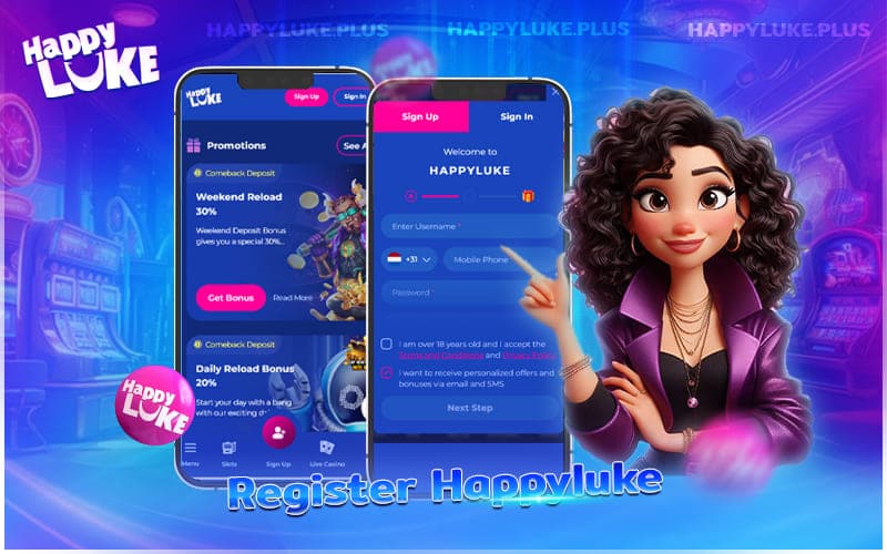 สมัครสมาชิก Register Happyluke เพื่อเข้าร่วมเป็นส่วนหนึ่งของแพลตฟอร์มพนันออนไลน์ที่ยอดเยี่ยมที่สุด