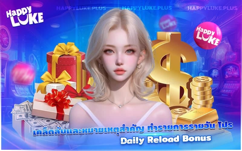 คำแนะนำสำคัญสำหรับการรับโบนัส Daily Reload แบบรายวัน