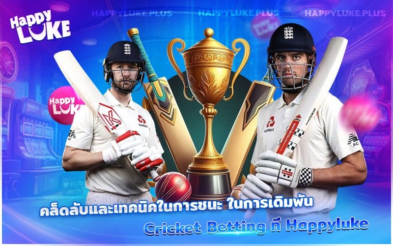 เคล็ดลับชนะเดิมพัน Cricket Betting ที่ Happyluke