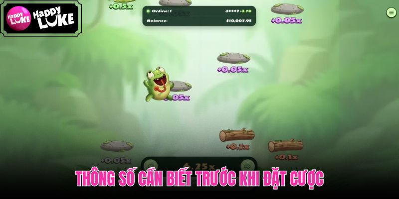 Thông số Frog Jump RTP cược tối thiểu biến động nhà cung cấp
