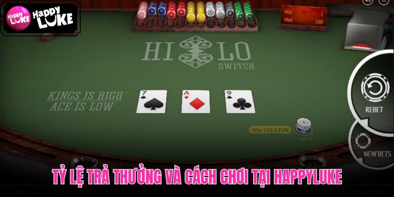 Hi Lo tại HappyLuke cùng payout và quy trình vào bàn