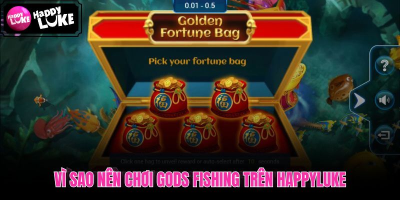 Gods Fishing trải nghiệm chính thức trên HappyLuke tiện lợi